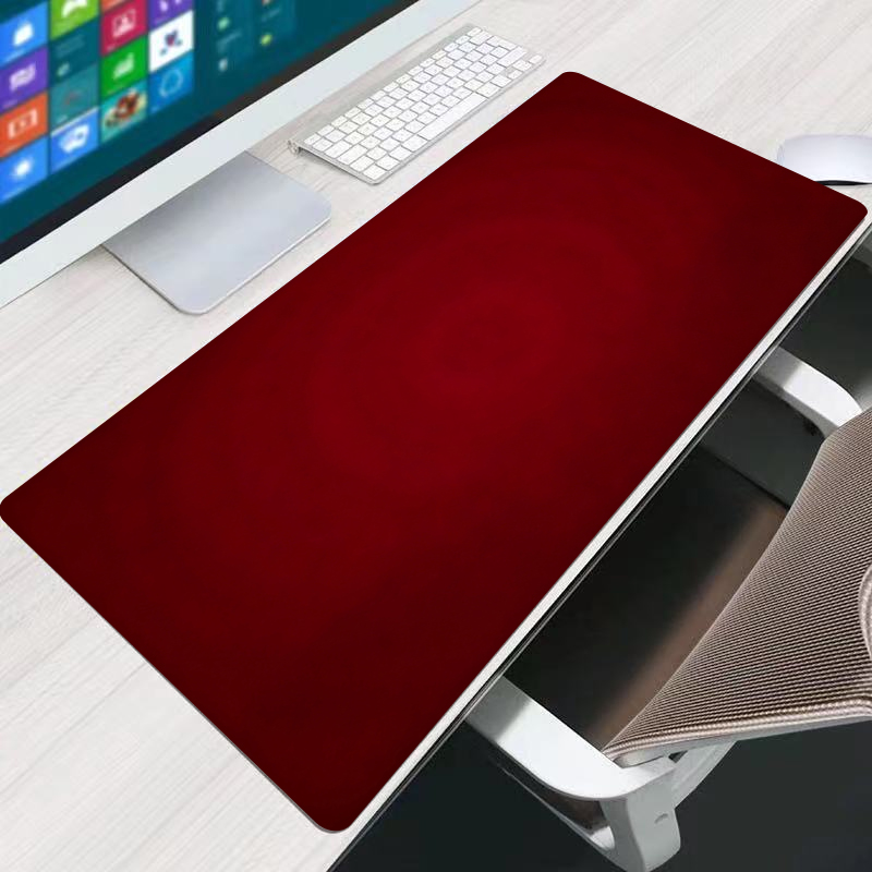 Gaming Accessories White - Red Mouse Pad Office Extended Desk