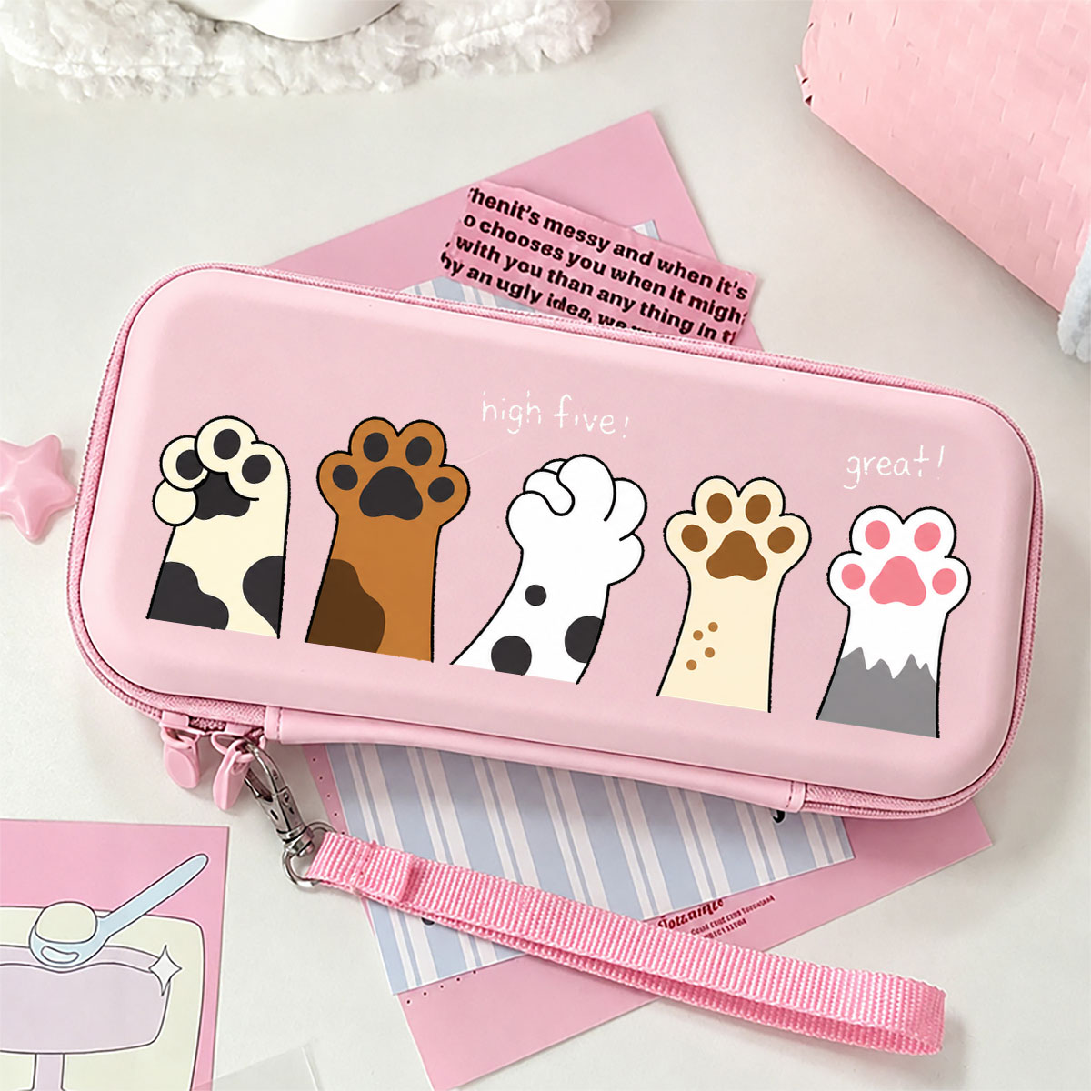 Gaming Accessories Bag - Macaron Color Hard Storage Bag With