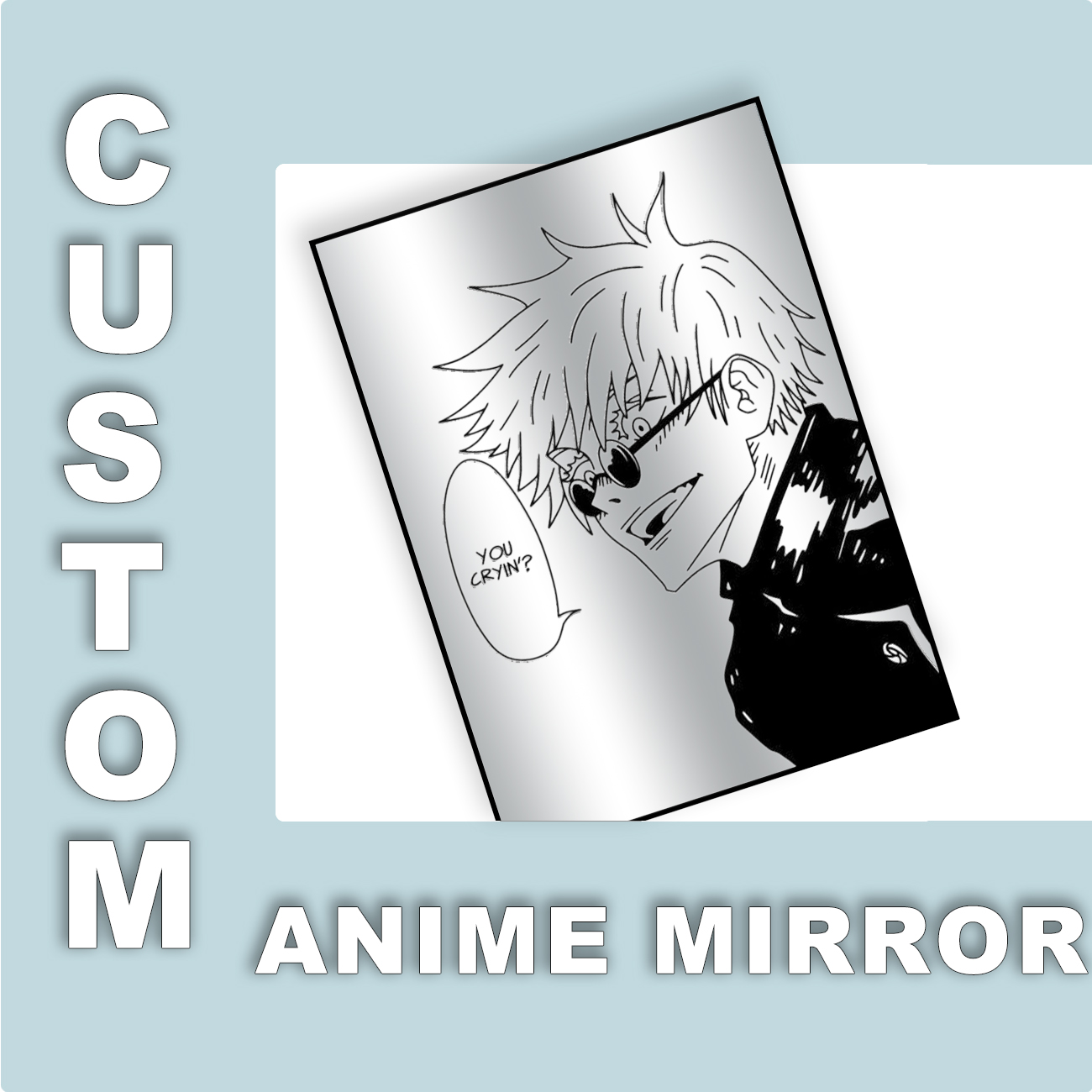 Custom Design Anime Mirror Vin - Gaming Accessories To Gift recension och pris