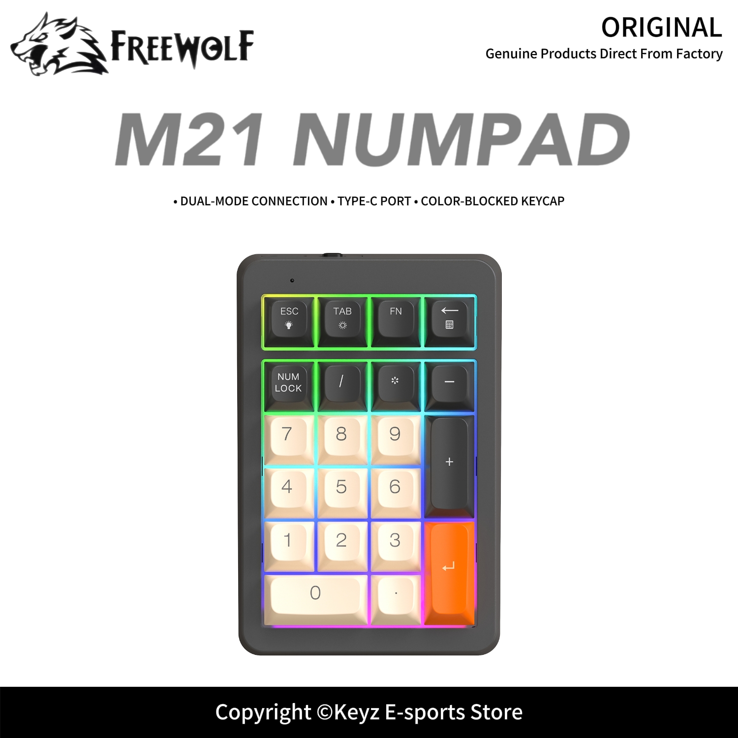 Wireless Numeric Keypad 21 Key - Keyboard Numpad Separate recension och pris