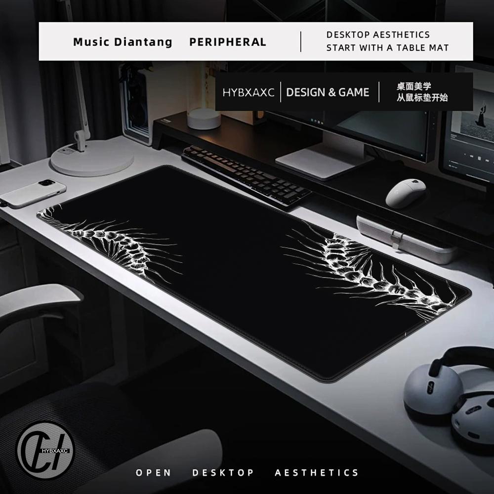 Black White Gothic Mouse Pad L - Gaming Accessories White recension och pris