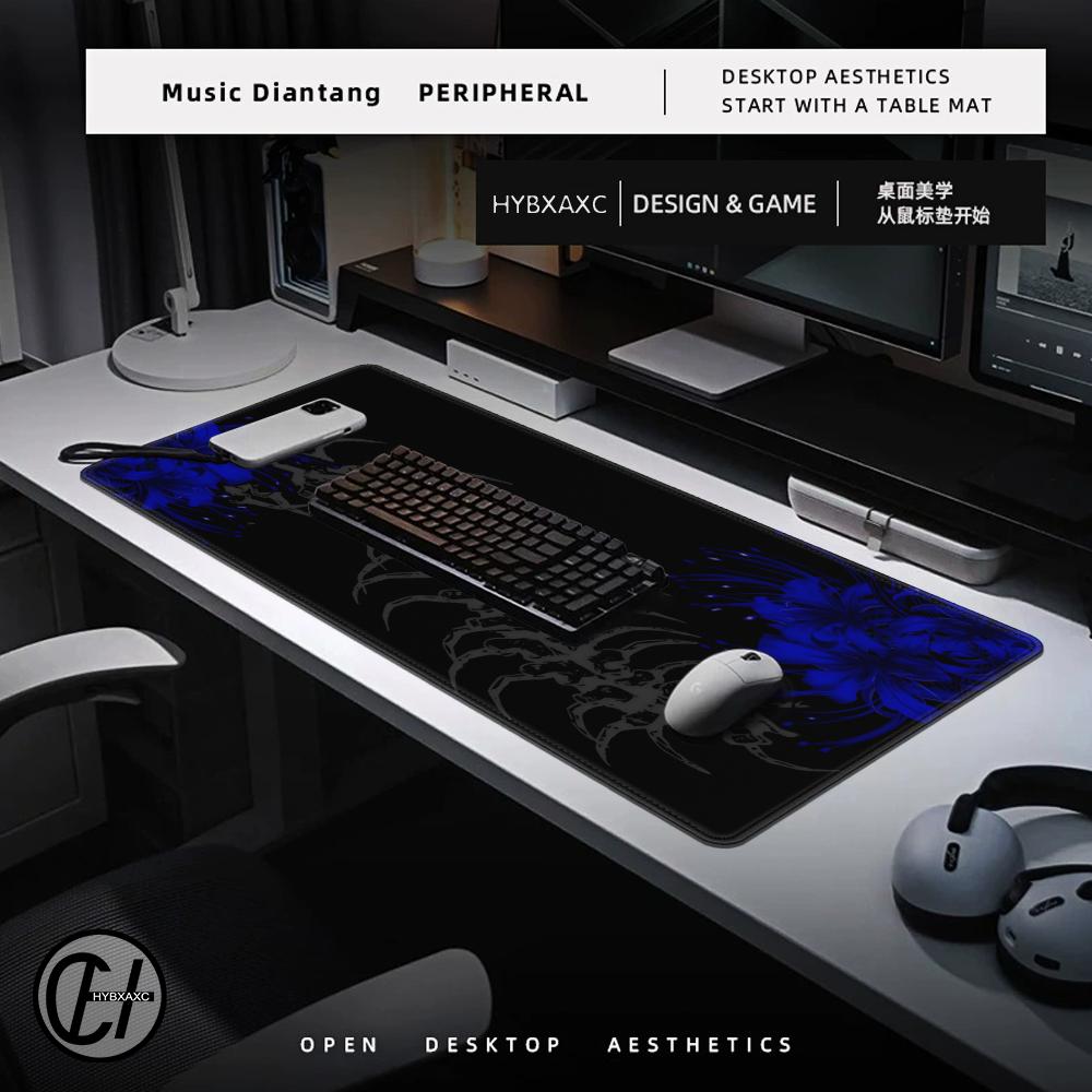 Black White Gothic Mouse Pad L - Gaming Accessories White recension och pris