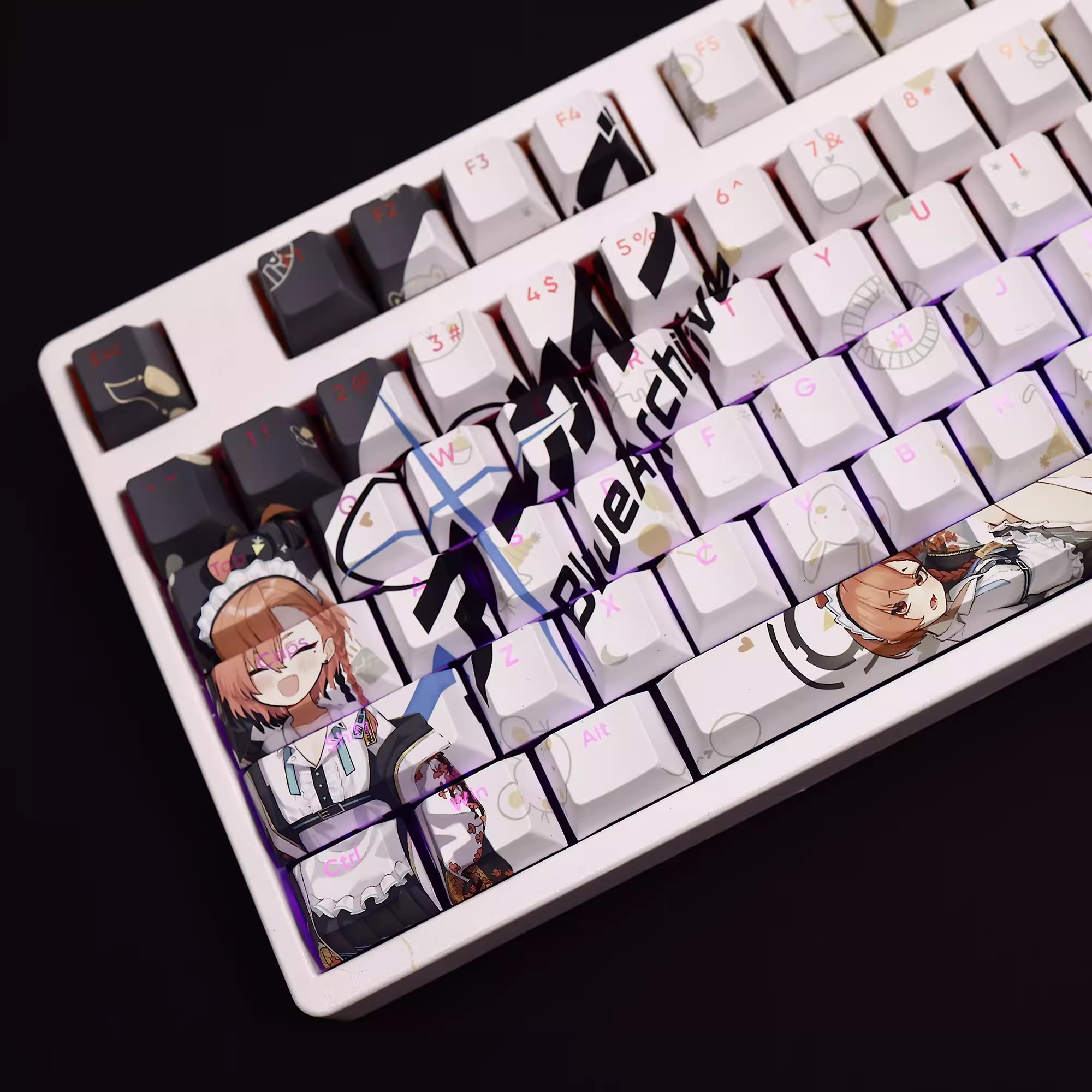 108 Keys/set Blue Archive Mika - Gaming Set Accessories recension och pris