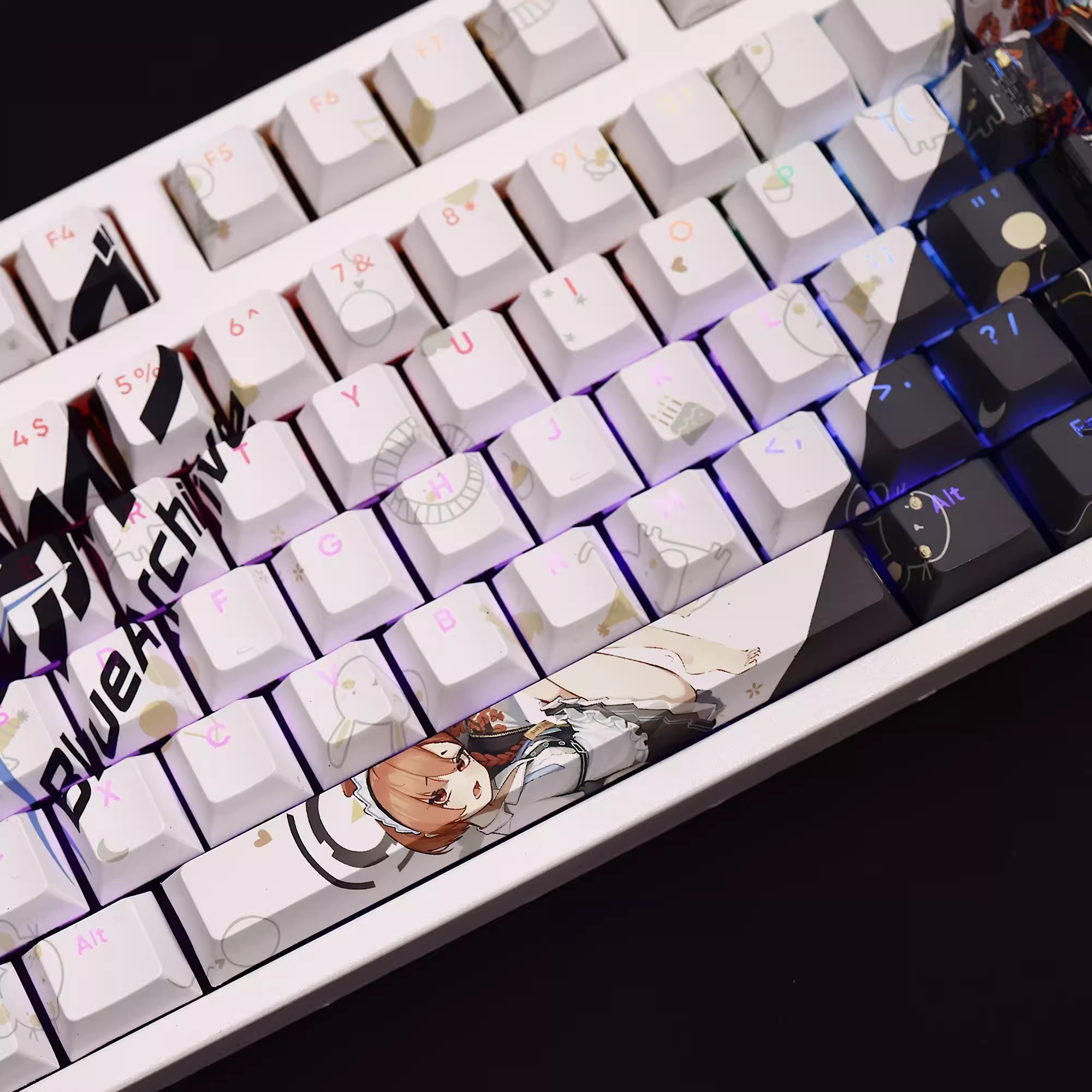 108 Keys/set Blue Archive Mika - Gaming Set Accessories recension och pris