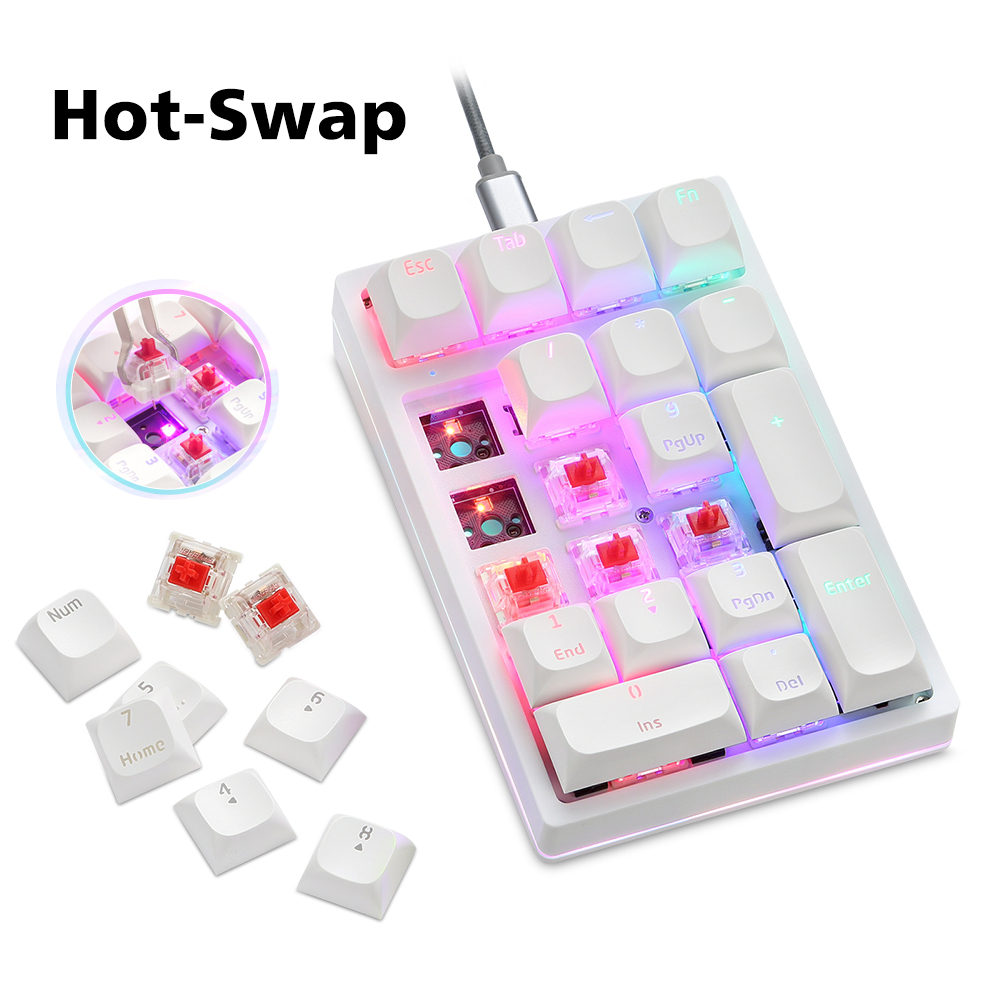K24Pro 21Keys Number Pad Mecha - Keyboard Numpad Separate recension och pris