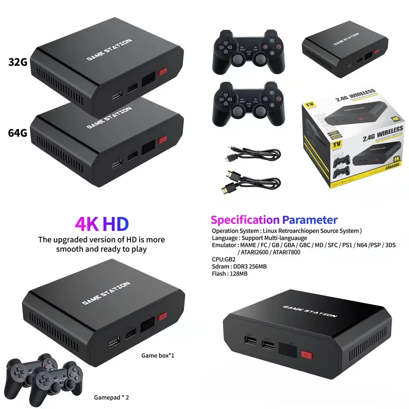 M8plus HD Video Game Console B - Gaming Set Accessories recension och pris