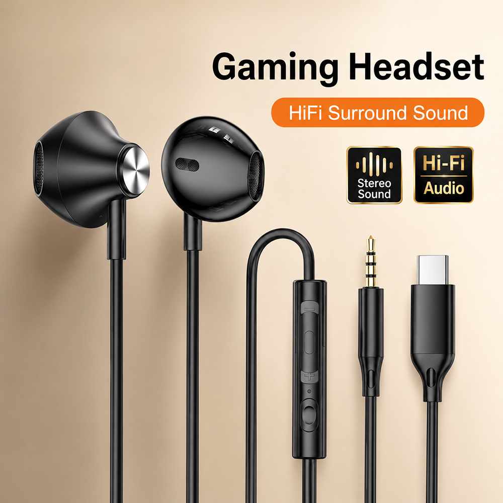 HiFi Surround Headphones Bass  - Gaming Accessories Tablet recension och pris