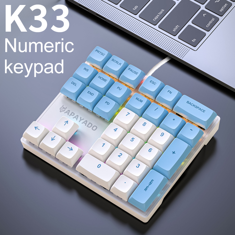 K33 33-Key Mechanical Numeric  - Keyboard Numpad Separate recension och pris