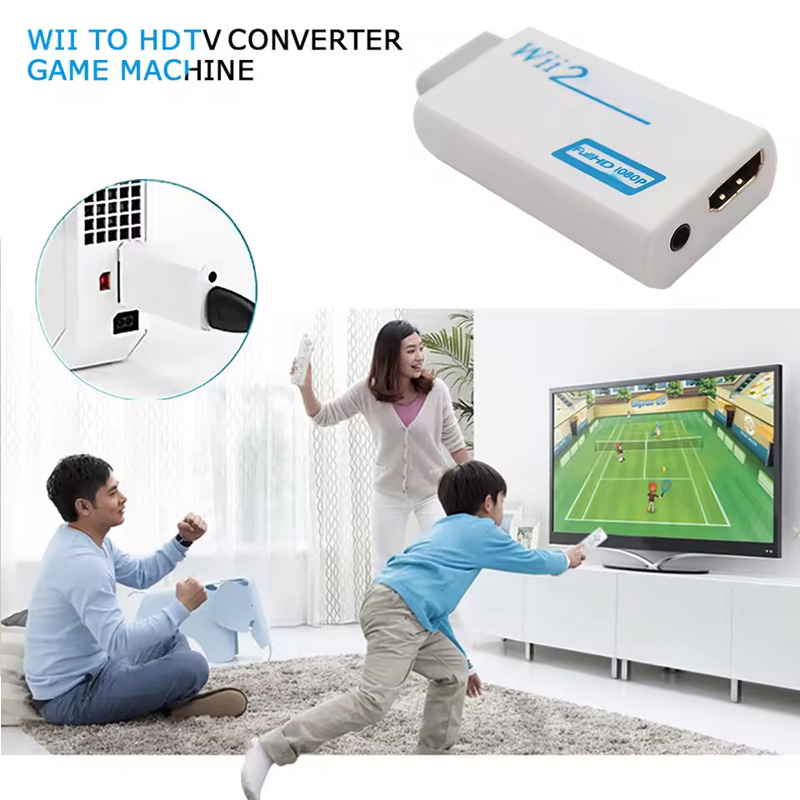 Full HD HDMI-Compatible Adapte - Gaming Accessories White recension och pris