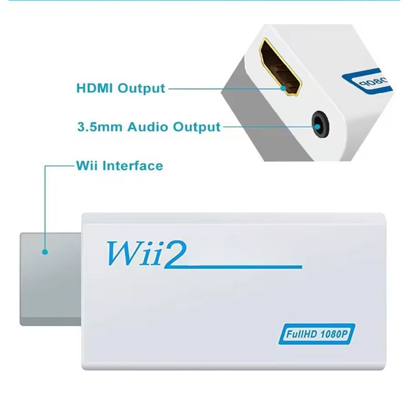 Full HD HDMI-Compatible Adapte - Gaming Accessories White recension och pris