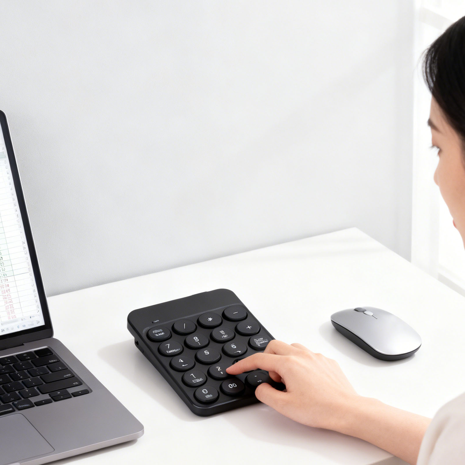 Mini Numeric Keypad with Round - Keyboard Numpad Separate recension och pris