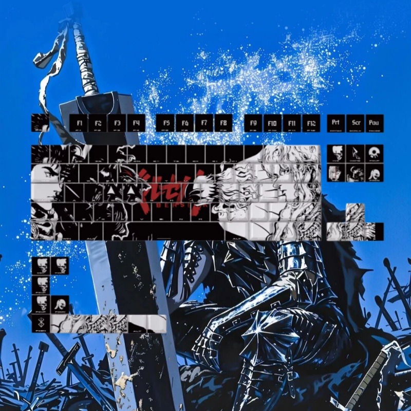 BERSERK Theme Anime Keycap 98  - Gaming Accessories Tablet recension och pris