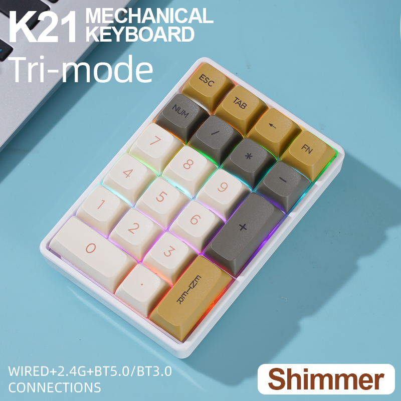 K21 Tri-mode Mechanical Numeri - Keyboard Numpad Separate recension och pris