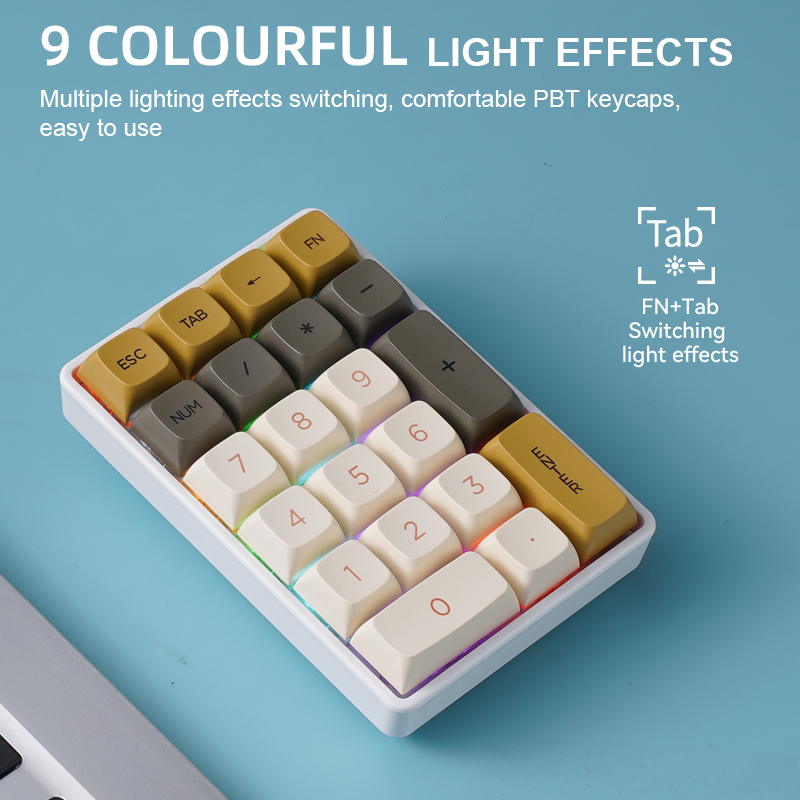 K21 Tri-mode Mechanical Numeri - Keyboard Numpad Separate recension och pris