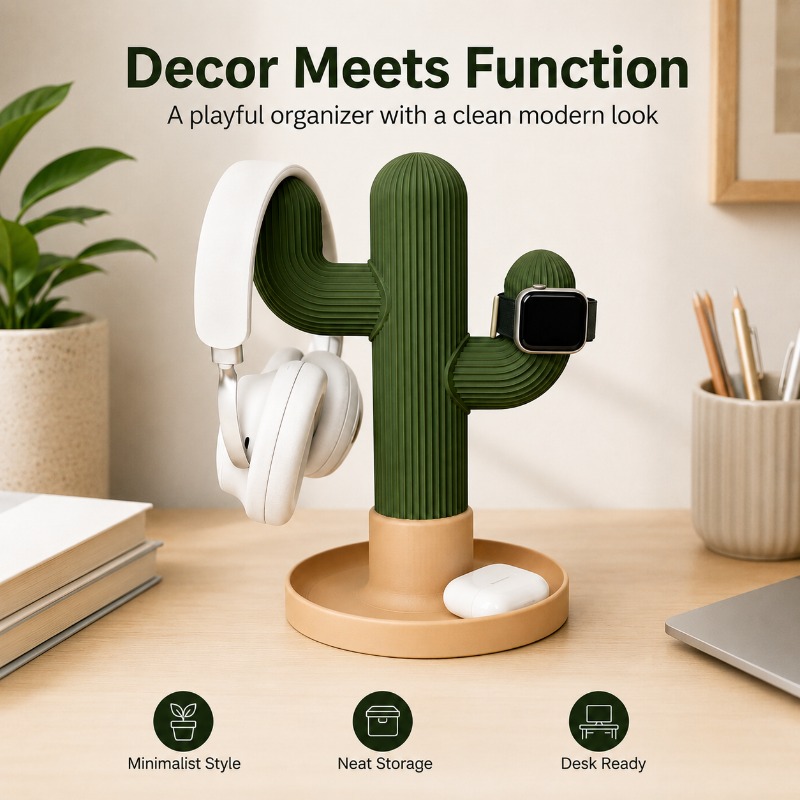 Minimalist Cactus Headset Stan - Gaming Accessories For Setup recension och pris