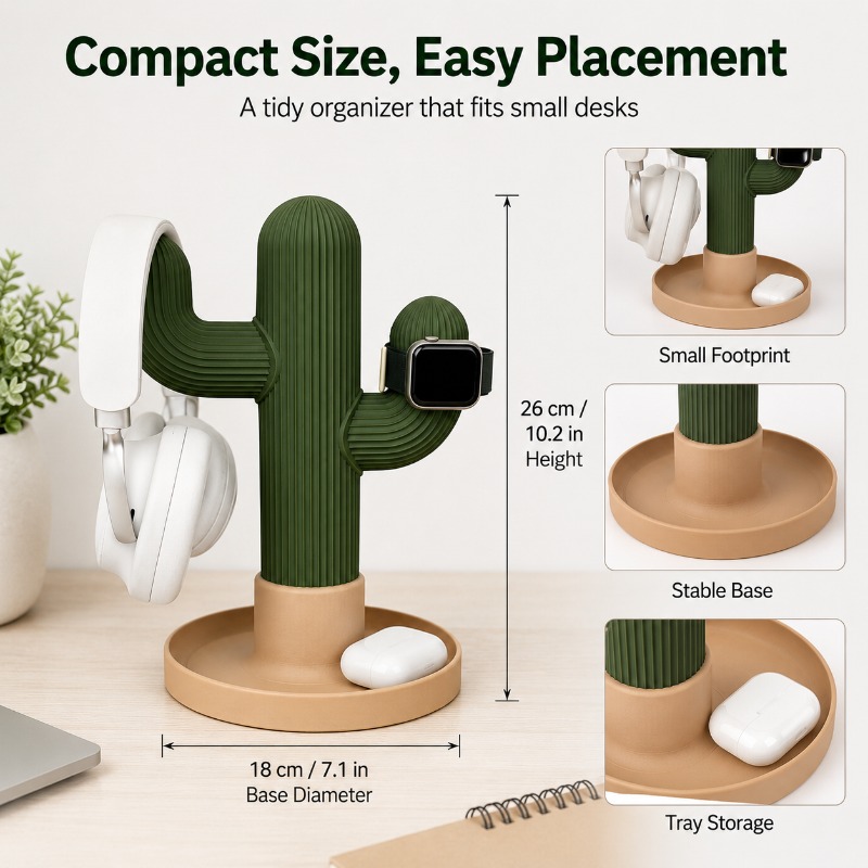 Minimalist Cactus Headset Stan - Gaming Accessories For Setup recension och pris